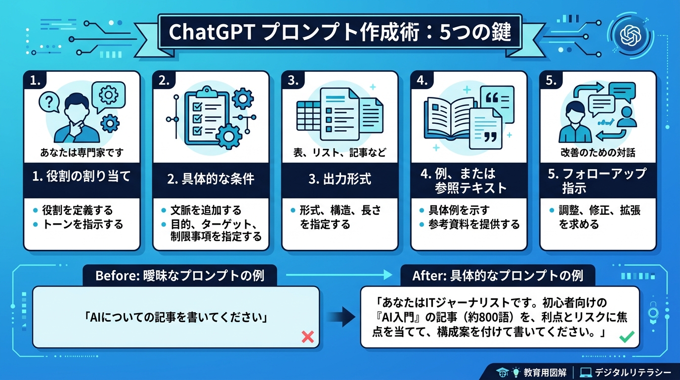 プロンプトのコツ図解