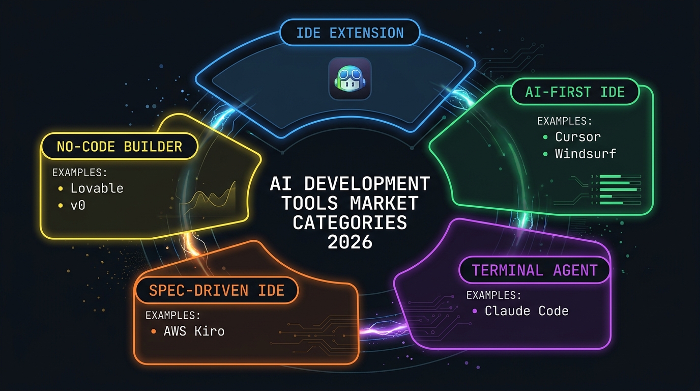 AI開発ツール市場 5カテゴリの全体マップ2026