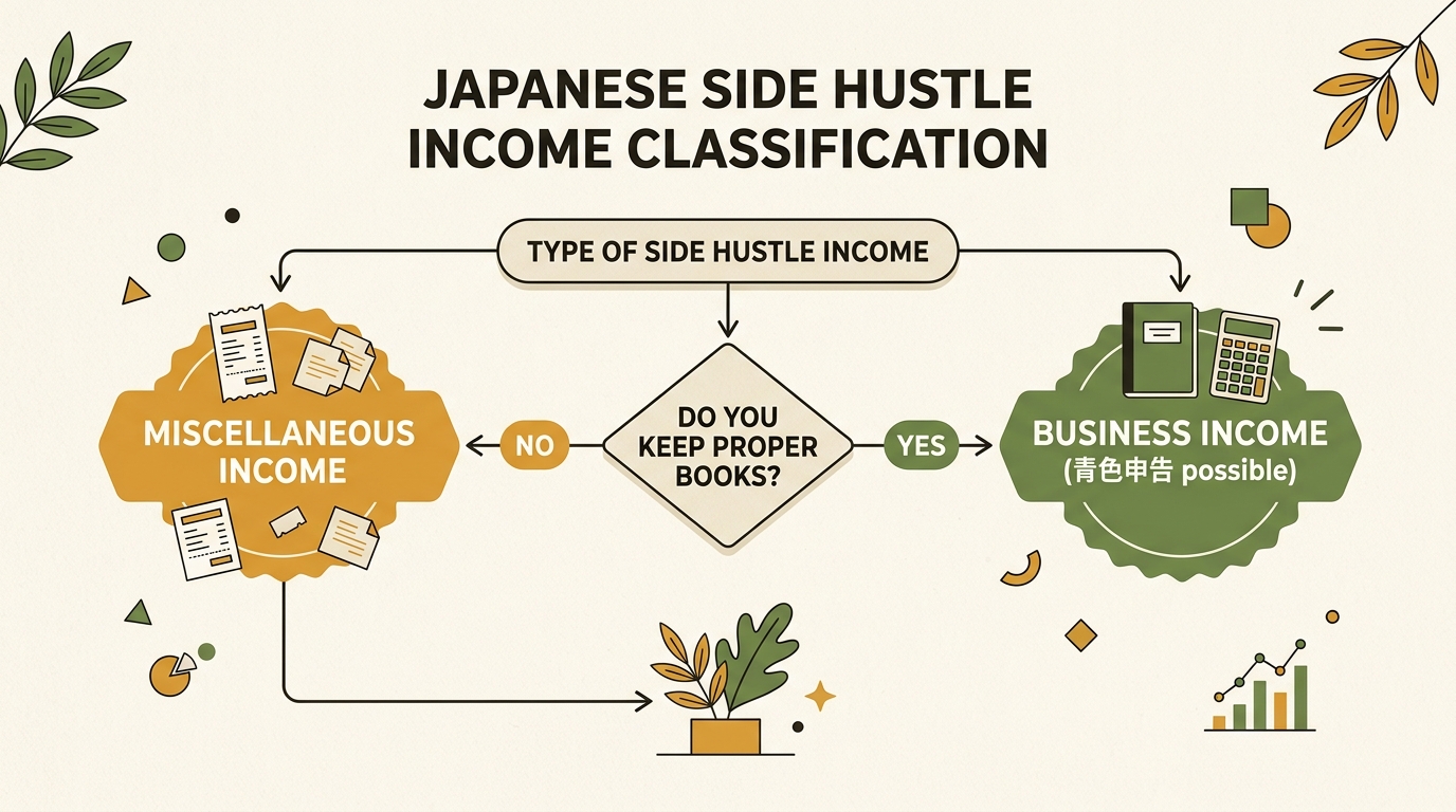 雑所得と事業所得の判定フロー