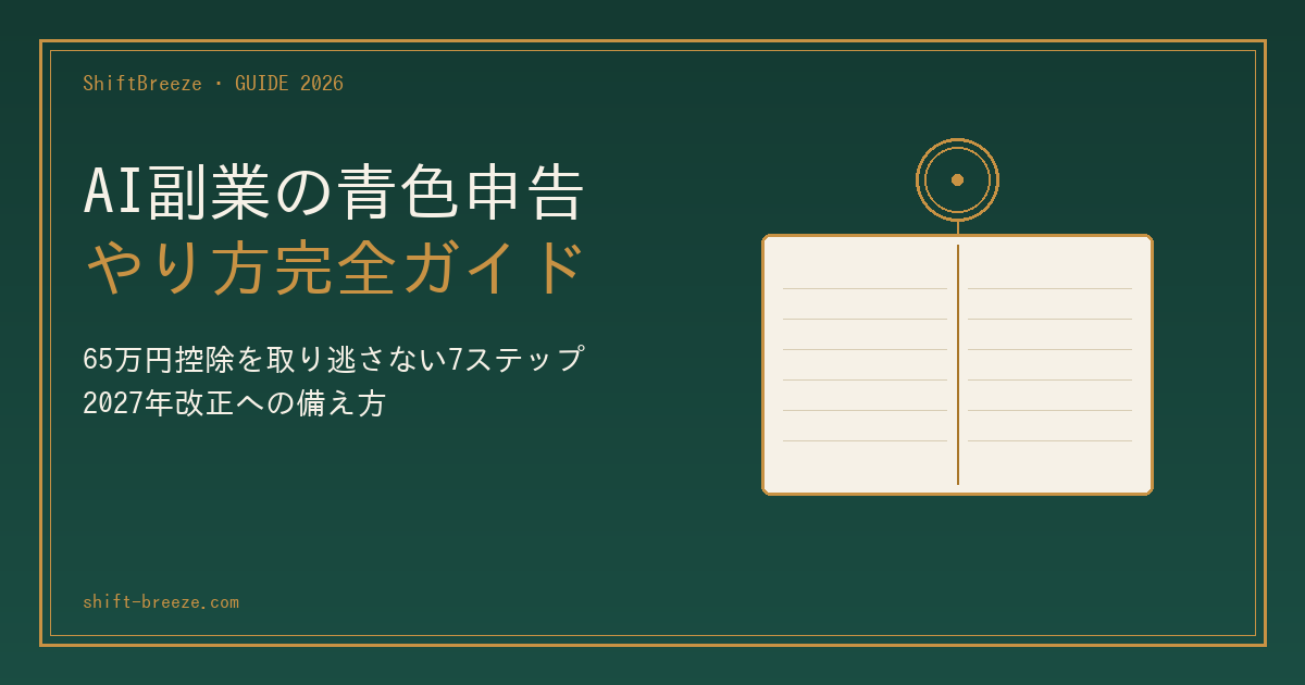 AI副業の青色申告やり方のイメージ画像