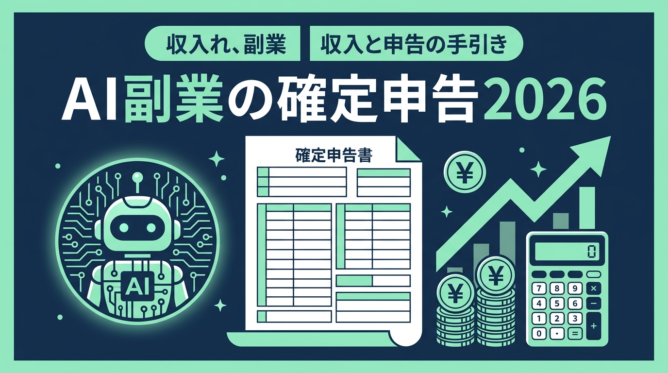 AI副業の確定申告やり方完全ガイド 2026年版